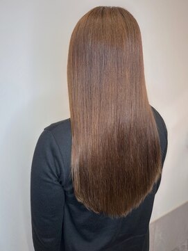 カノエ 福岡香椎店(canoe) ブラウンベージュ　髪質改善トリートメント　ストレートロング