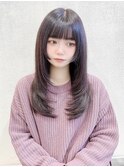 小顔レイヤー/ロングレイヤー/姫カット/愛されMAX韓国ヘア