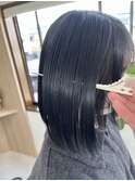 残留しにくい黒染め