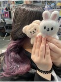 スキズ ライブ参戦 インナーカラー パープル ラベンダー 紫