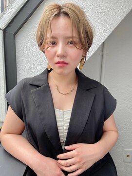 ハウスアンドヘアーワークス(House&Hair works) 前髪長め大人小顔ショート30代40代50代　藤沢