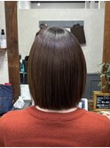 美髪縮毛矯正でまとまるボブ【カミケン清明店/福島】