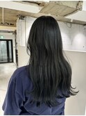 ブルーブラックグレーブラック透明感カラー