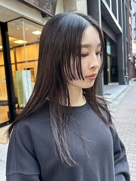 ビュートリアム265(BEAUTRIUM 265) 顔まわりカット 暗髪 髪質改善 マロンブラウン 銀座