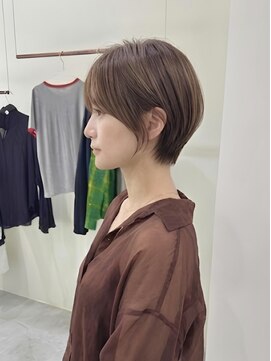 髪質改善縮毛矯正ダブルカラーハイライトショートカット30代40代