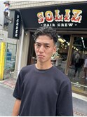ホワイトメッシュ×極道パーマk