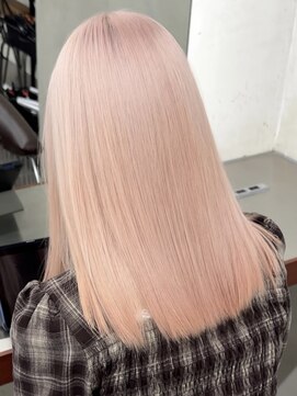 ニコ トウキョウ 渋谷(nico TOKYO) ペールオレンジダブルカラーハイトーン韓国レイヤー