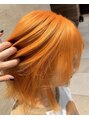 シェイト レイヤーカット 天神(ciate) 夏にピッタリハイトーンorange/レイヤー/ブリーチ/ダブルカラー