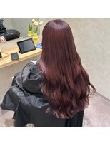 シュガー ヘアアンドネイル 仙台(SUGAR)&nbsp;【ブリーチなしダブルカラー】チェリーレッド♪