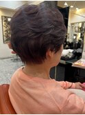 ショート毛流れパーマ