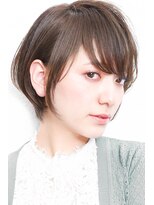 モニカ 西宮北口(Monica)&nbsp;大人かわいいグレージュ小顔ナチュラルショートボブ