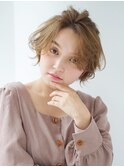 ★岡田有加★20代30代/ショートヘアのカジュアルヘアセット★air