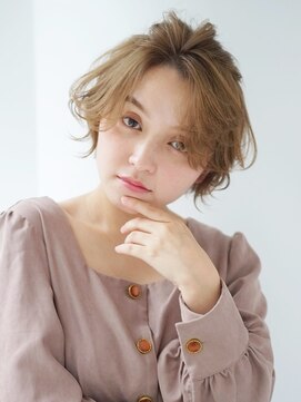 エアー 銀座(air) ★岡田有加★20代30代/ショートヘアのカジュアルヘアセット★air