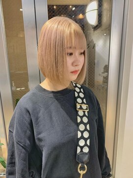 アルカナ 明治神宮前原宿(ARCANA) ボブ　ストレート　ミルクティーベージュ