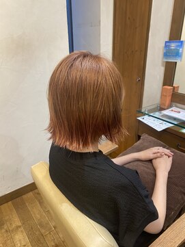 エクリ 麻布十番(equri) 裾カラー/オレンジベージュ