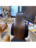大人可愛いレッドブラウン