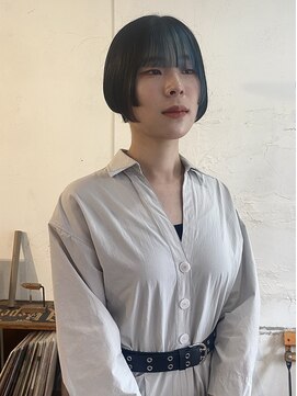 ハニーマスタード(HONEY MUSTARD) 水色インナーカラー