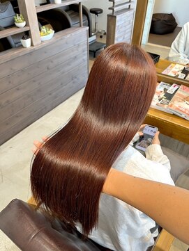 ラ メール ヘア デザイン(La mer HAIR DESIGN) オレンジブラウンカラー