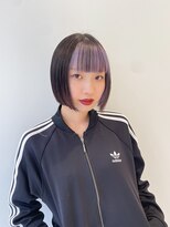 ハイブ 金沢(Hive)&nbsp;ミニボブインナーカラースタイルペールパープル