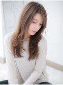 関内/髪質改善/パールミルクティー☆フェミニンレイヤーロングi