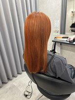 ヘアサロン ドットプラス 町田店(dot. plus)&nbsp;【山本　直幸】ダブルカラー ×オレンジ