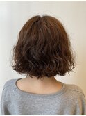 海外ガール風パーマ