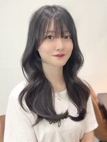 ビューエヒメ(VIEW EHIME)&nbsp;顔まわり/レイヤーカット/韓国/ロングヘア/ベージュ