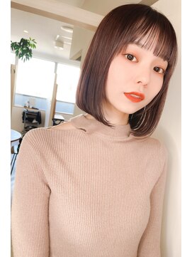 ヘアーズ ベリー 石山店(hairs BERRY) ★くびレイヤーエモージュ大人可愛い30代40代小顔似合わせカット