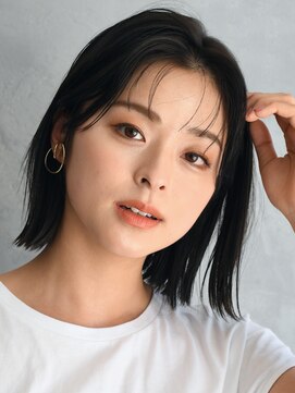 アース クロスガーデン川崎店(HAIR&MAKE EARTH) ナチュラルミディアムボブ