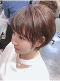 ショートヘア　小顔ヘア　簡単スタイリング