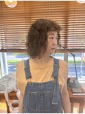 ミディアム×強めパーマ