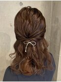 可愛いのが苦手でも大丈夫！ハーフアップ