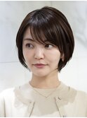 表参道白髪ぼかし髪質改善カラーウルフショートボブ40代50代60代