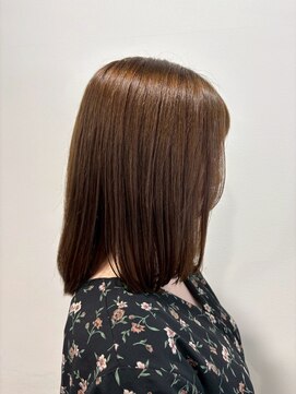 シャルムバイルーチェココ(CHARME by Lu'ce coco) チェリーブラウン上品ストレートボブ