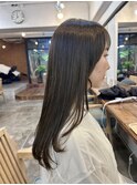 くびれ アプリコットオレンジ 夏のヘアアレンジハイライトカラー