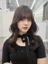 エヌアイ オモテサンドウ(ni omotesando) ショコラグレージュ 顔周りカット くびれヘア