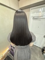 ファビ 渋谷(Fab)&nbsp;くびれヘア/暗めカラー/アプリコットオレンジ/縮毛矯正