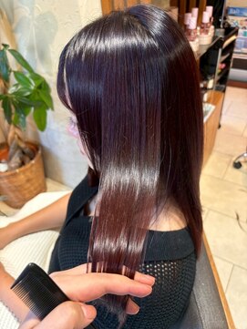 ヘアリゾート粋 ティガ 池袋店(tiga) 美髪/髪質改善カラー/ストレート/ロング/ココアブラウン