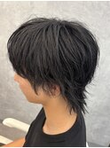 MEN’S HAIR/ブルーブラック/フェザーパーマ/瀬田