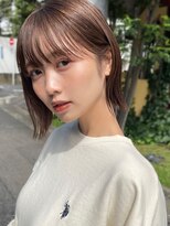 サロウィン 熊本上通り店(SALOWIN)&nbsp;熊本　大人めボブ　透明感ベージュ　ボブアレンジ　Arisa.