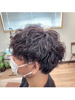 タスクヘアー(task hair)&nbsp;ケアパーマ波巻きスパイラルパーマ×マシュレイヤーショート