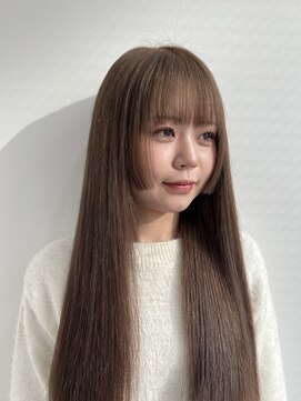 ジーナ 福岡天神(Zina) 【髪質改善】イエベさん必見くすみすぎないミルクティーベージュ