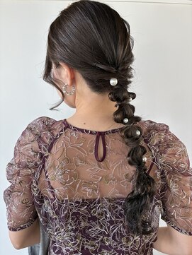 ヘアセット専門サロン by OKINAWA WATABE WEDDING 那覇店 編みおろし