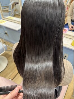 ヘアーサロン トゥリークル(Hair Salon Treacle)の写真/【カット+縮毛矯正+トリートメント¥17000】憧れのサラふわ髪をダメージレスに創りあげる☆