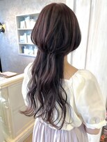 キャアリー(Caary)&nbsp;福山人気くらげロングウルフラベンダーカラー20代30代艶髪丸み