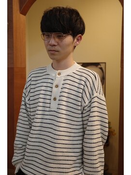 エディ(Edy) マッシュニュアンスパーマケアパーマ刈り上げメンズ眉毛カット