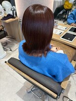 ハイレート ウニクス川越店(Hairate)&nbsp;【Hairate本川越】切りっぱなしロブ　アンバーブラウン