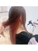テーラヘアー 公津の杜店(TELA HAIR)&nbsp;インナーカラー[ブラウン×ペールピンク]