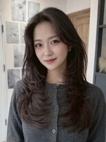 エトワ 中央店(etoi)&nbsp;大分韓国かき上げレイヤーカット大人レイヤー顔まわりレイヤー