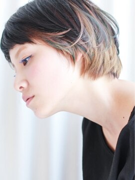 Short デザインカラー ショートバング ローレイヤー L テトヘアー Teto Hair のヘア カタログ ホットペッパービューティー